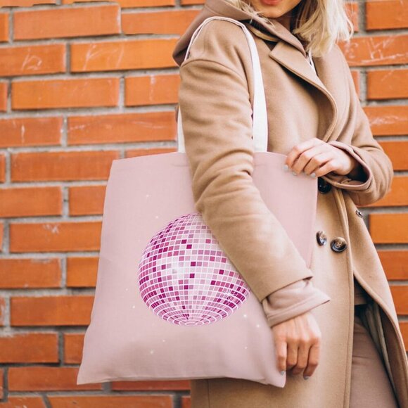 Brand New Poppy Pink Tote Bag 16x13x26 Reusable Gift - Picture 3 of 6